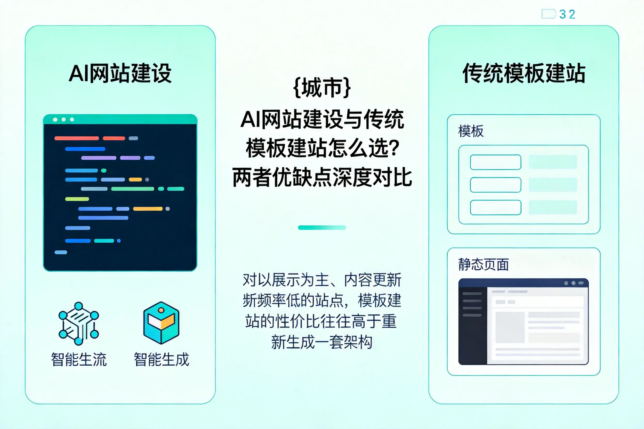临沂AI网站建设与传统模板建站怎么选?两者优缺点深度对比