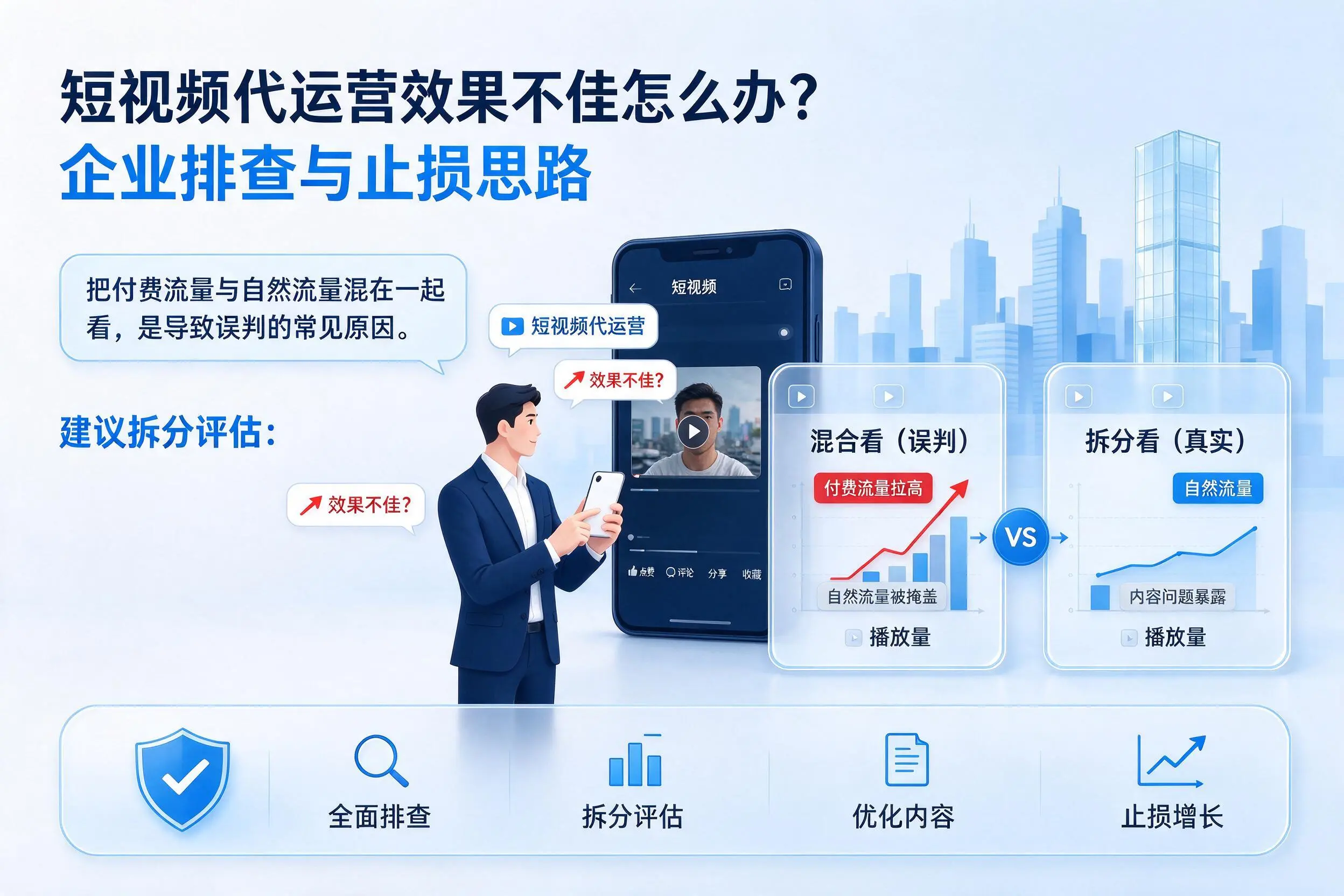 短视频代运营效果不佳怎么办？临沂企业排查与止损思路