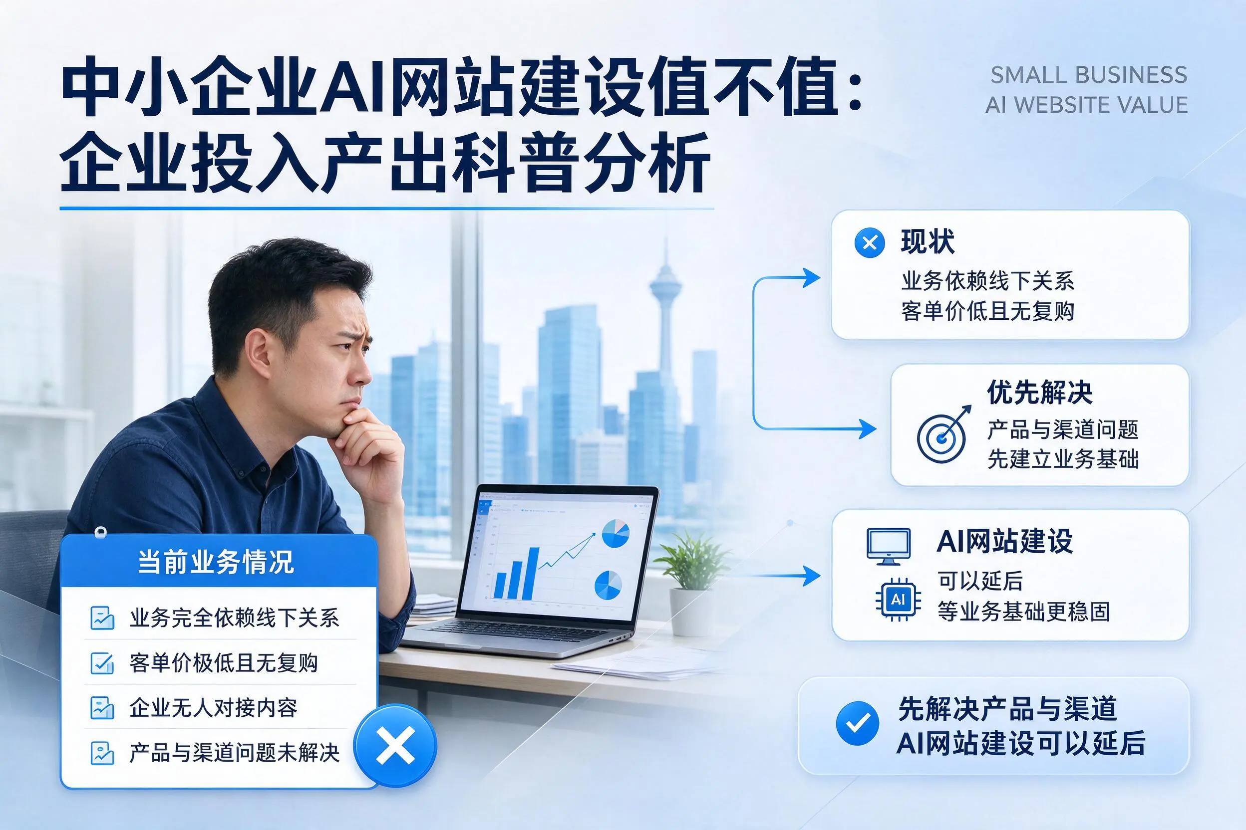 中小企业AI网站建设值不值：临沂企业投入产出科普分析