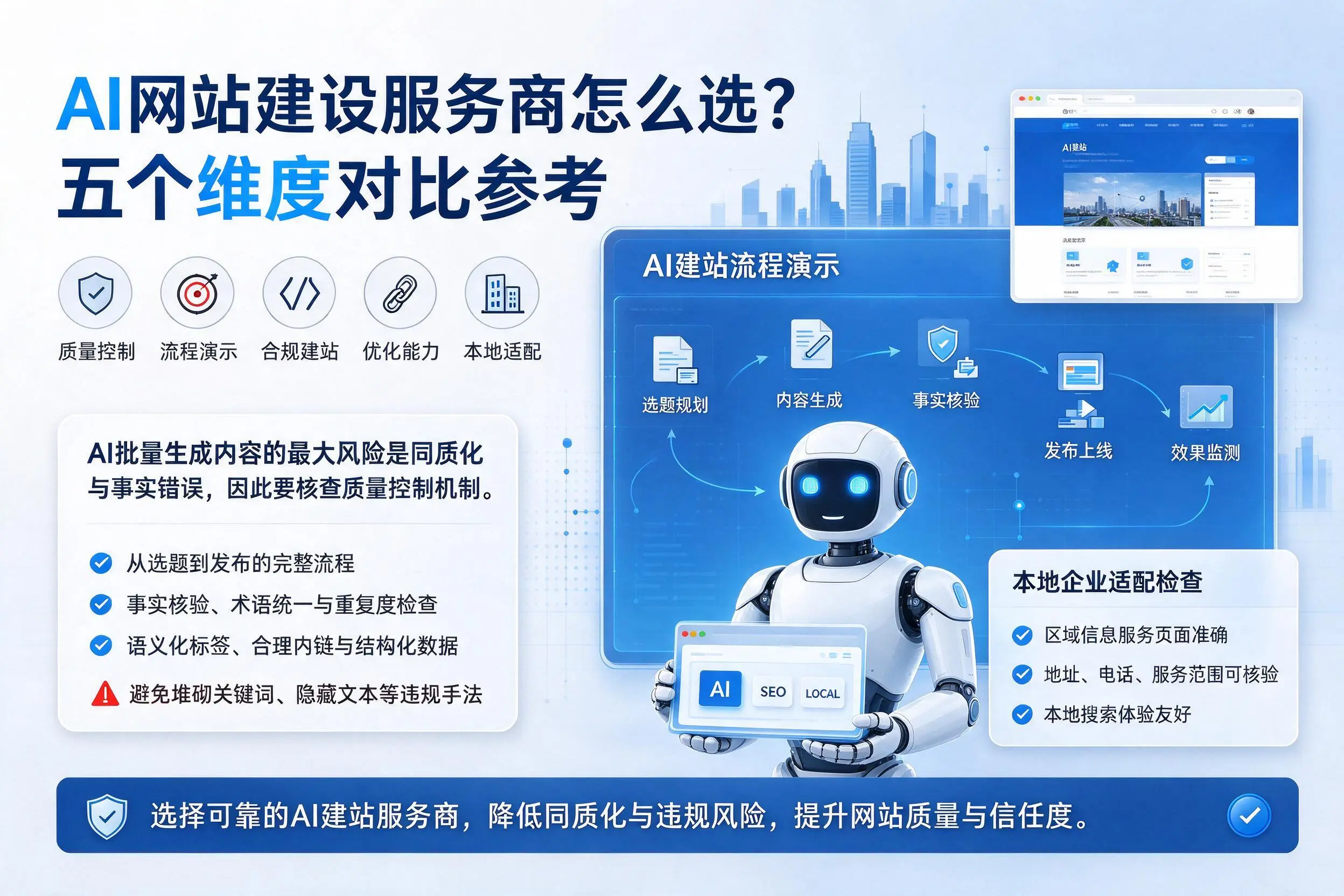 临沂AI网站建设服务商怎么选？五个维度对比参考